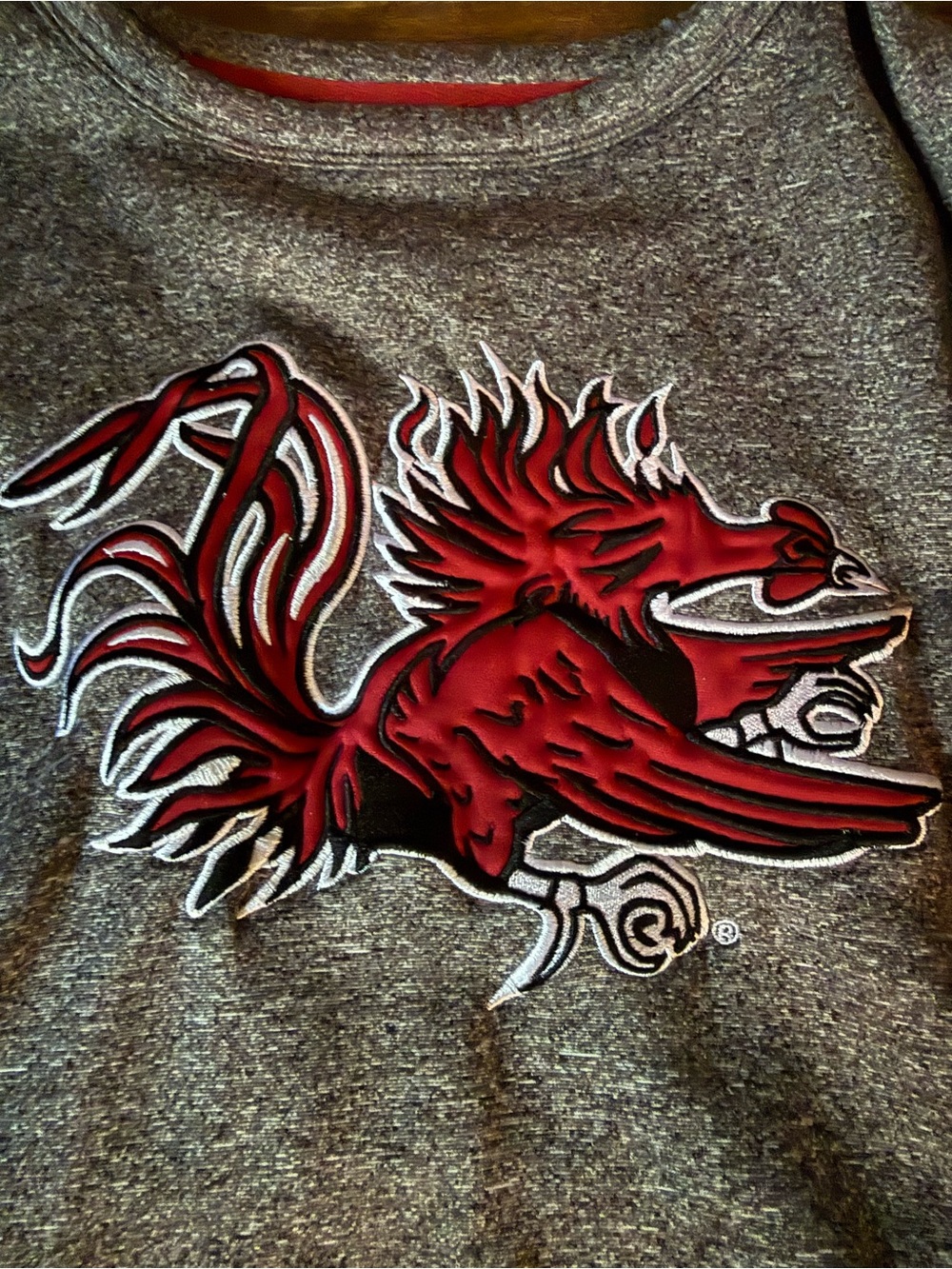 South Carolina Gamecocks. Heather gray performance XL 101 Majestic